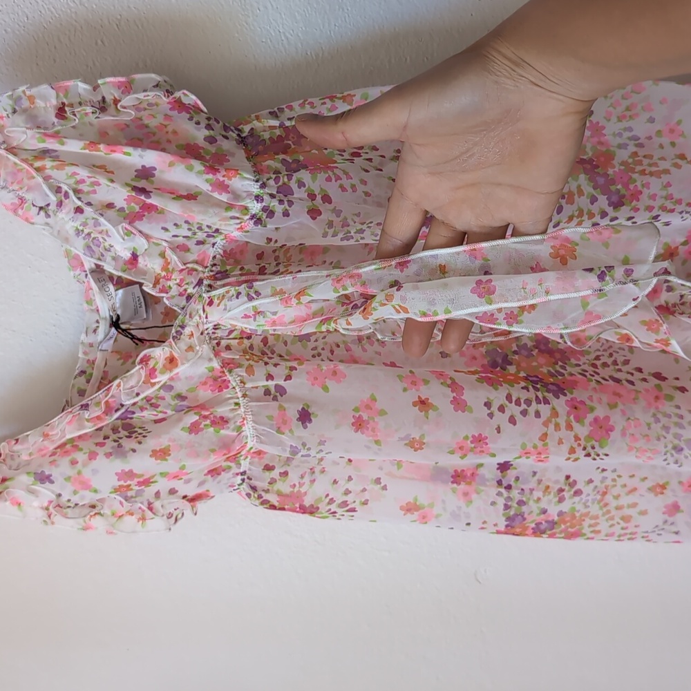 NWT Victoria's Secret Floral Babydoll Slip, Medium - Picture 5 of 9